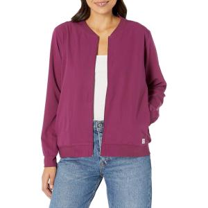 WonderWink womens Bomber Jacket(Wine)