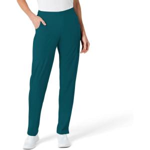 WonderWink womens Women’s Flat Front Cargo Scrub Pant(Caribbean Blue)