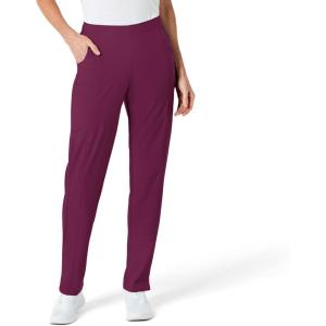 WonderWink womens Women’s Flat Front Cargo Scrub Pant(Wine)