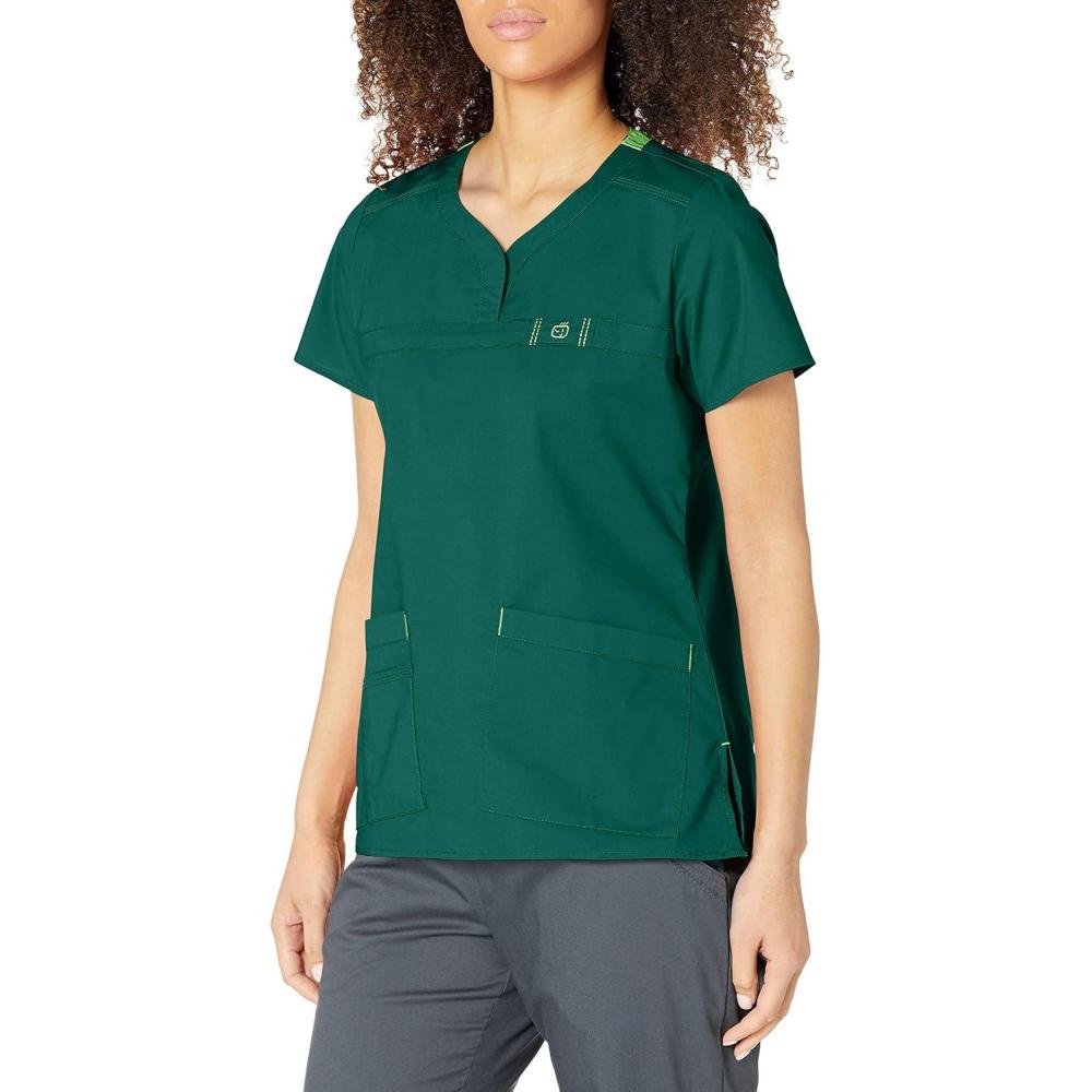 imageWonderWink Womens Wonderflex Patience Womens Scrub TopHunter