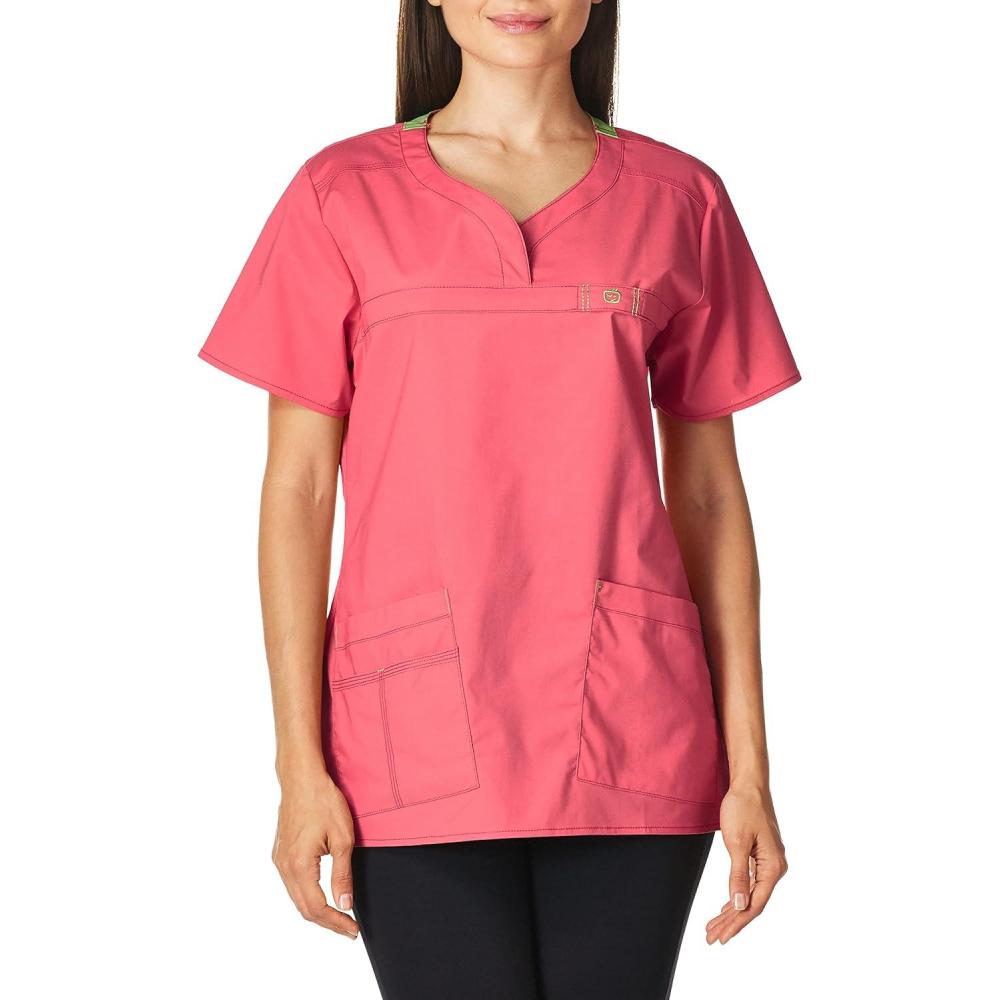 imageWonderWink Womens Wonderflex Patience Womens Scrub TopPapaya