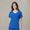 WonderWink Womens Renew Women’s Mock Wrap Scrub Top(Royal)