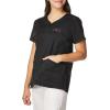 WonderWink Womens Wonderflex Patience Women’s Scrub Top(Black)