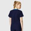 WonderWink Womens Wonderflex Patience Women’s Scrub Top(Navy)