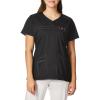 WonderWink Womens Wonderflex Patience Women’s Scrub Top(Black)