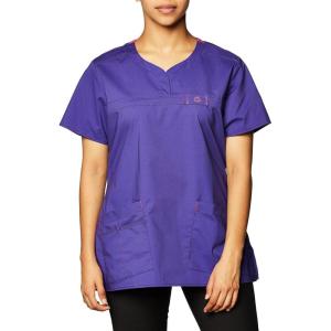 WonderWink Womens Wonderflex Patience Women’s Scrub Top(Grape)