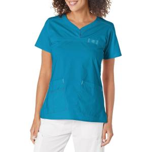 WonderWink Womens Wonderflex Patience Women’s Scrub Top(Ocean)