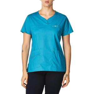 WonderWink Womens Wonderflex Patience Women’s Scrub Top(Real Teal)