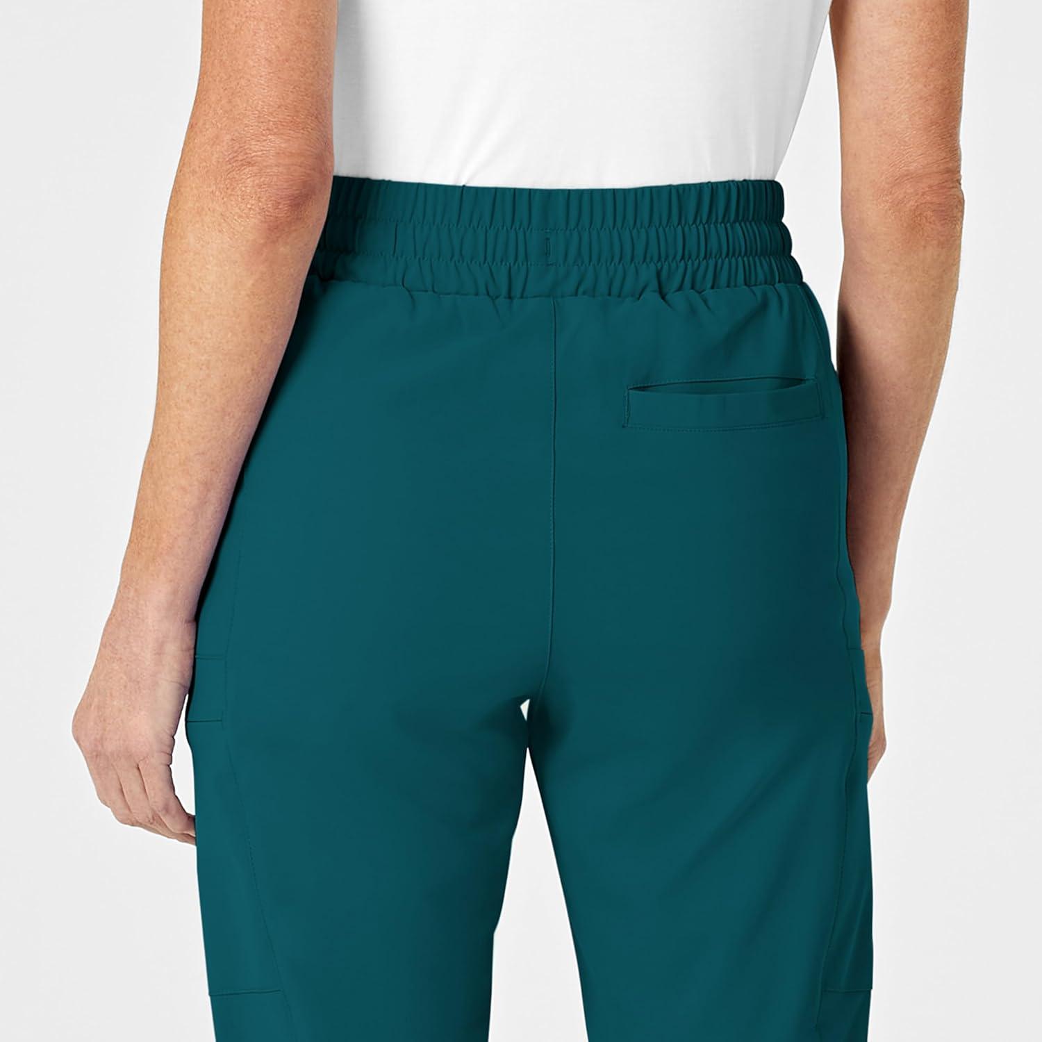 imageRenew Womens High Waist Slim Leg Scrub PantCaribbean