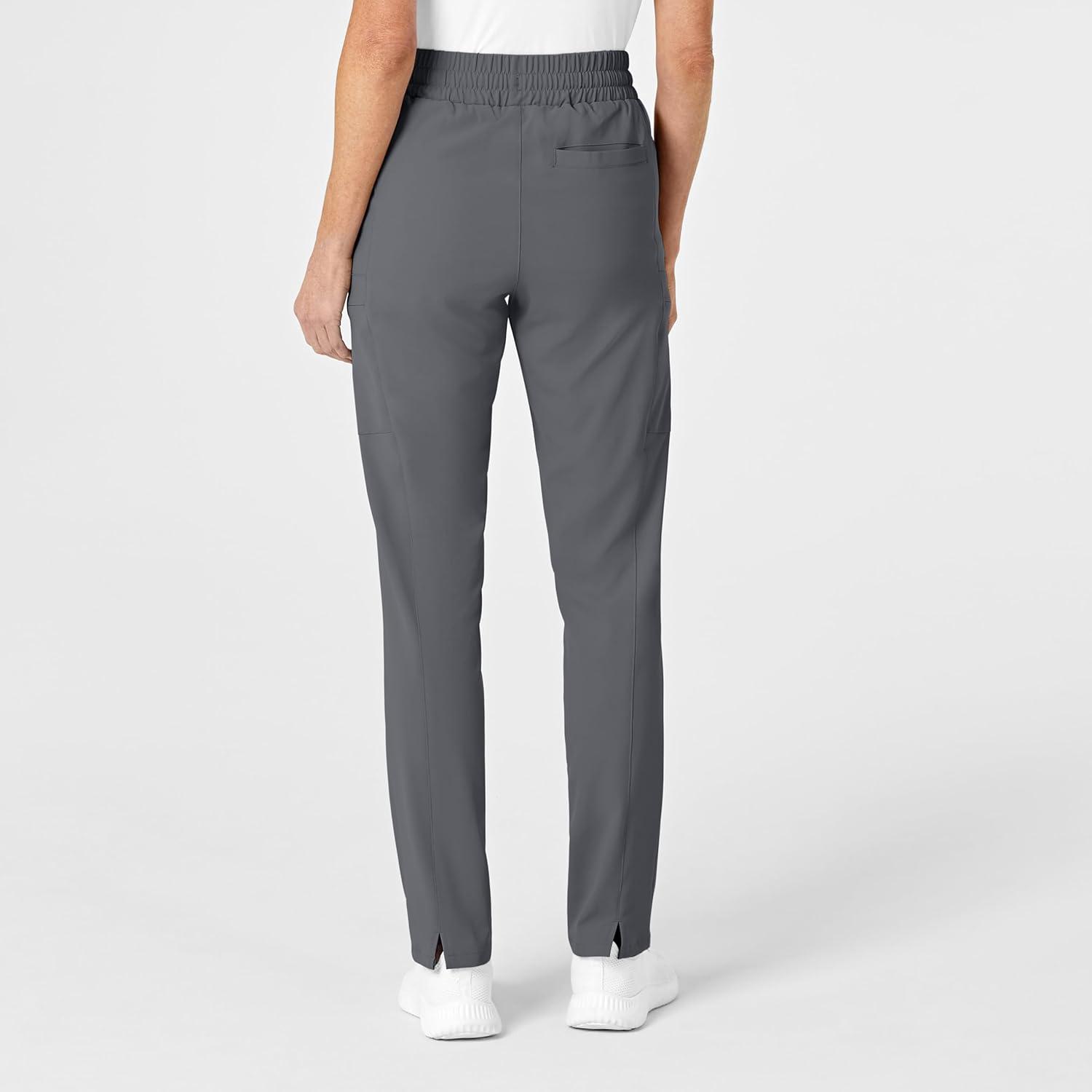 imageRenew Womens High Waist Slim Leg Scrub PantPewter