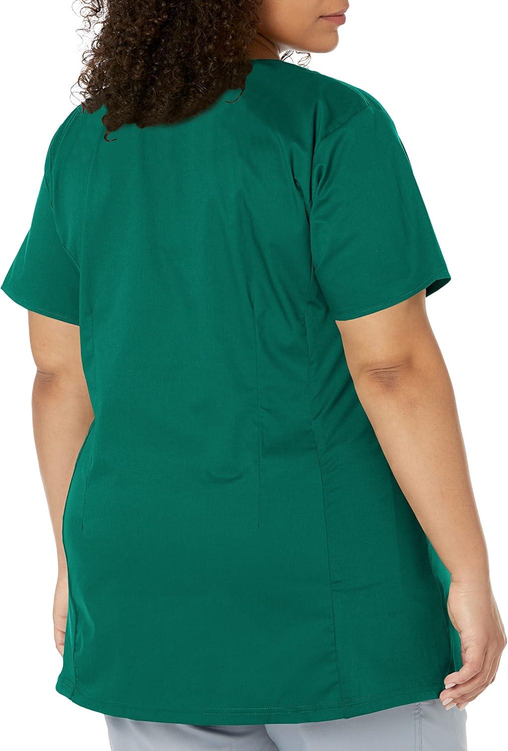 imageWink WonderWORK Scrubs for Maternity Mock Wrap Scrub TopsHunter