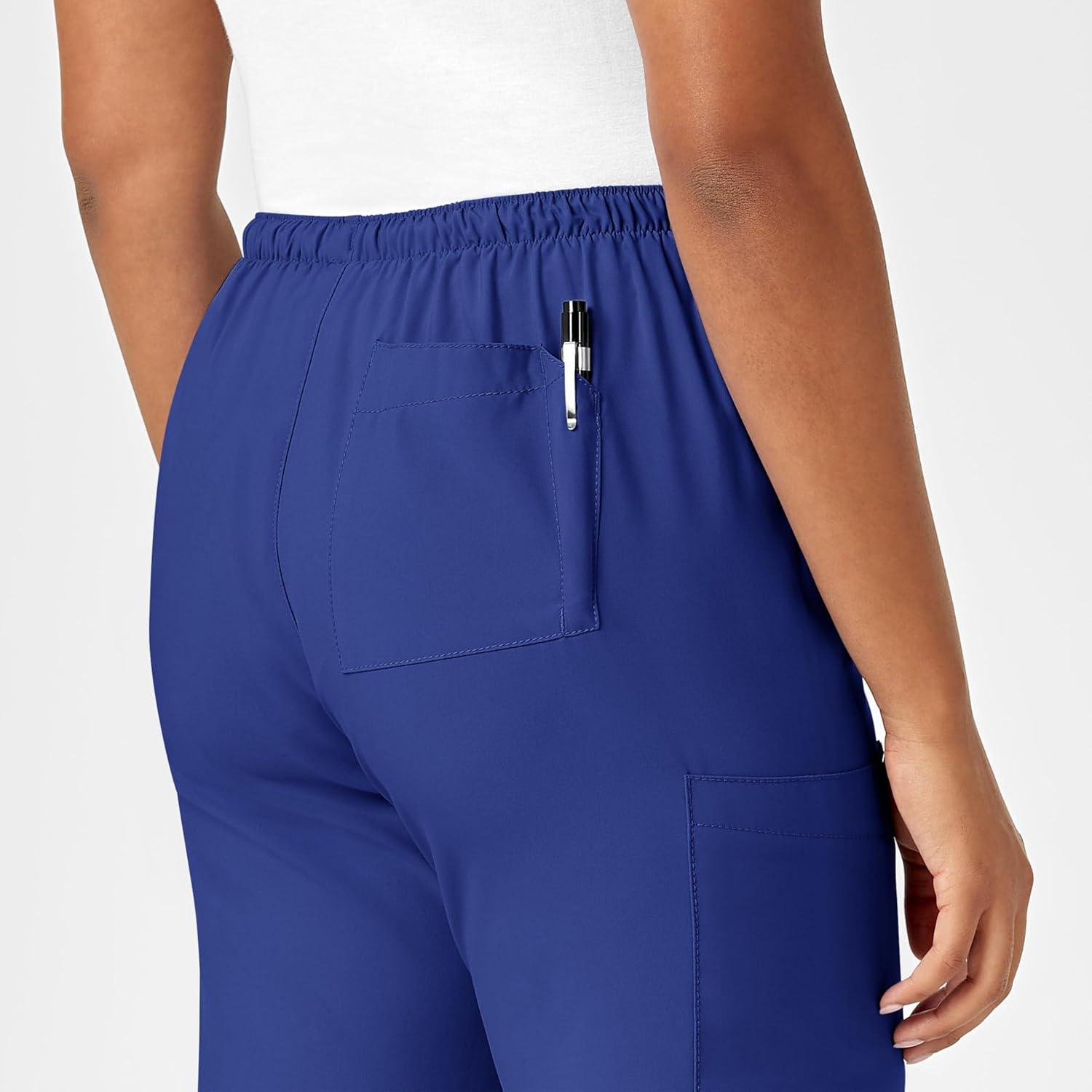 imageWonderWink Petite Womens Drawstring PantGalaxy Blue