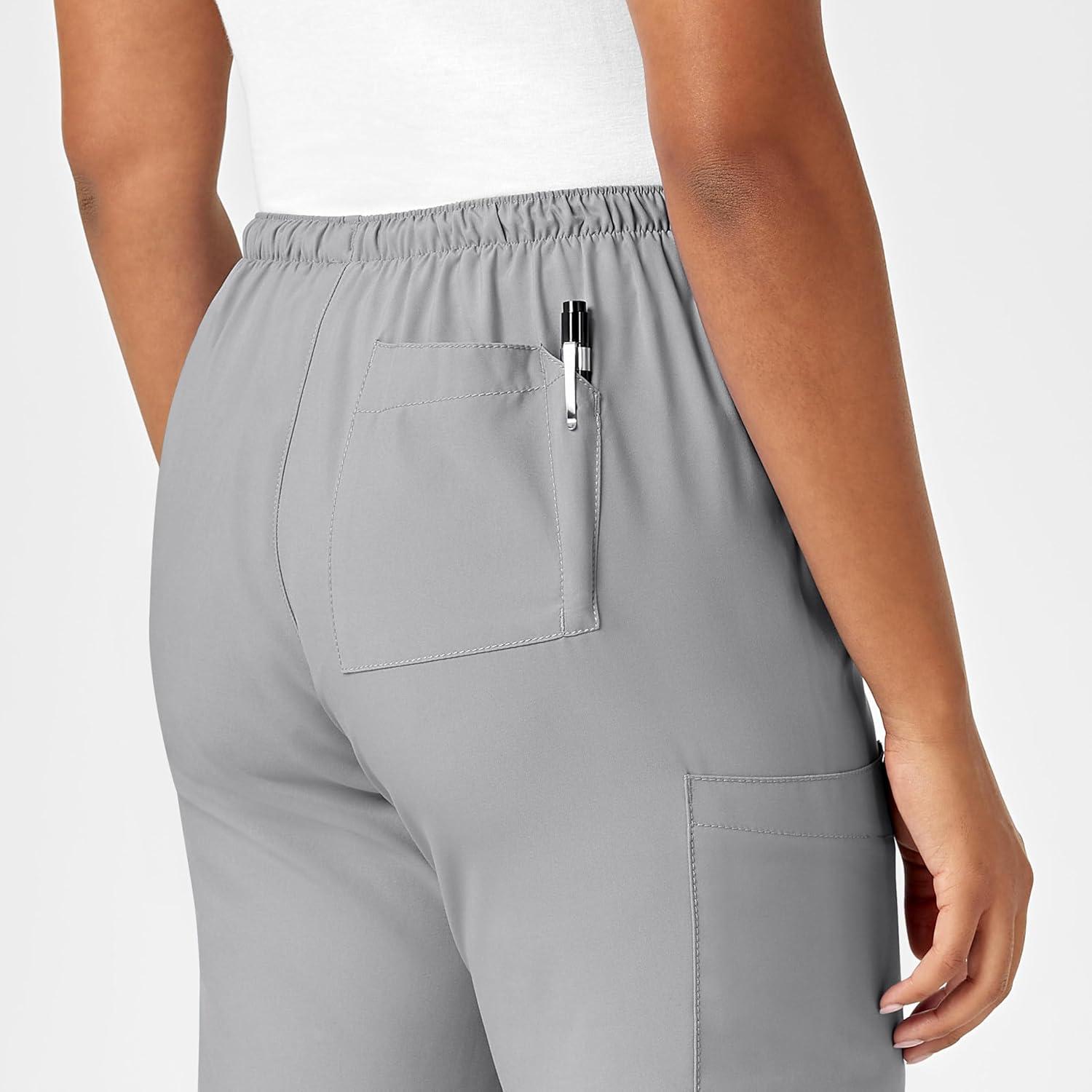imageWonderWink Petite Womens Drawstring PantGrey