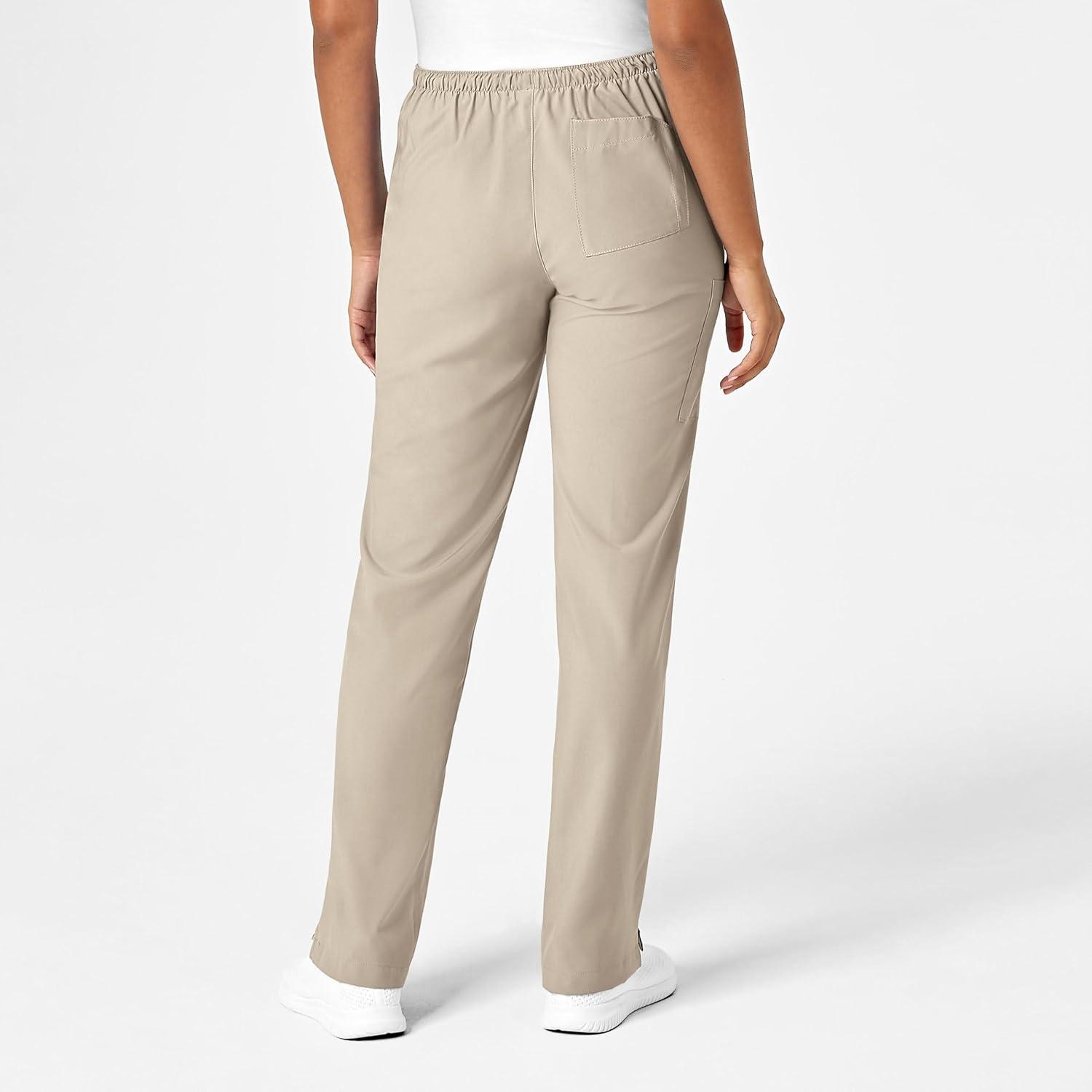 imageWonderWink Petite Womens Drawstring PantKhaki