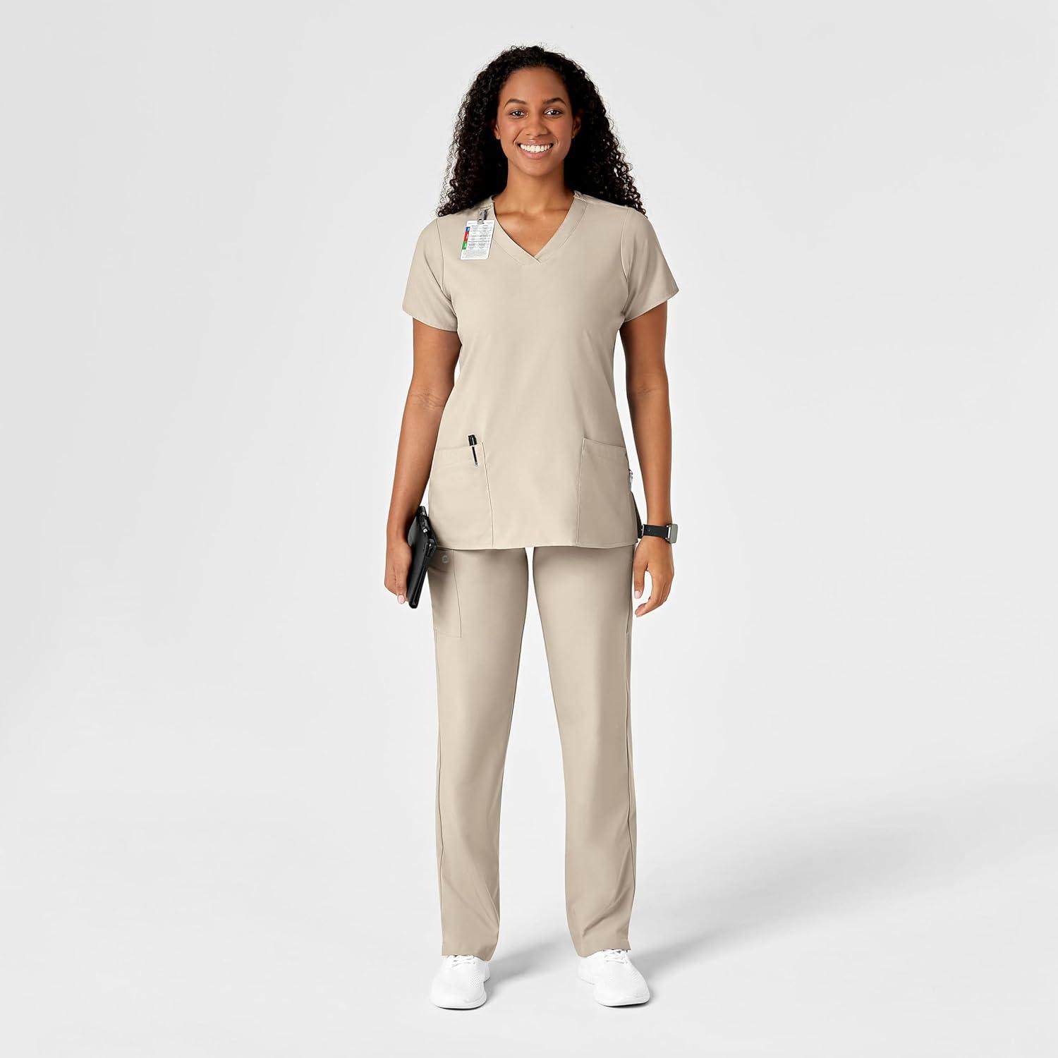 imageWonderWink Petite Womens Drawstring PantKhaki