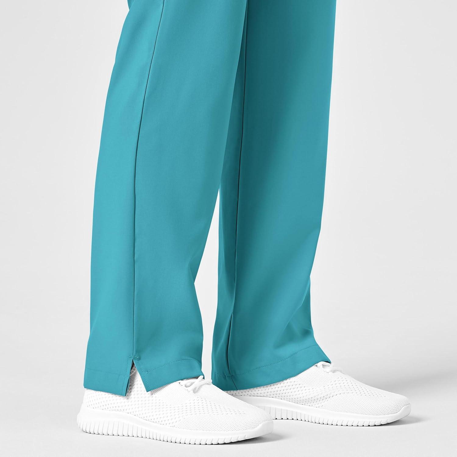 imageWonderWink Petite Womens Drawstring PantTeal Blue