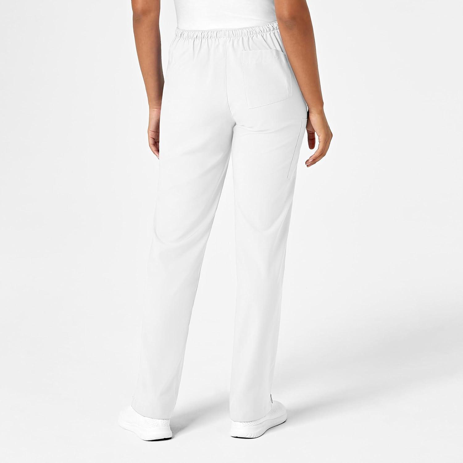 imageWonderWink Petite Womens Drawstring PantWhite