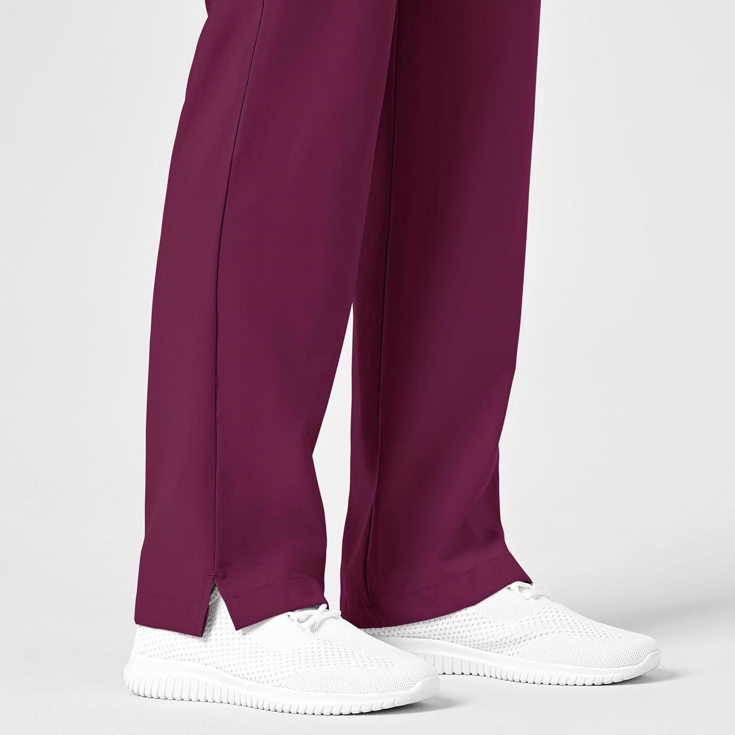 imageWonderWink Petite Womens Drawstring PantWine