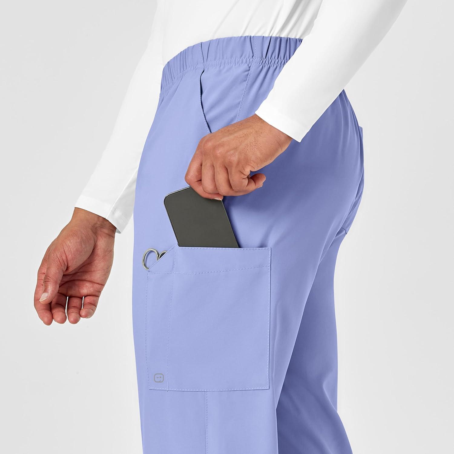 imageWonderWink UnisexAdult MultiCargo PantCeil Blue