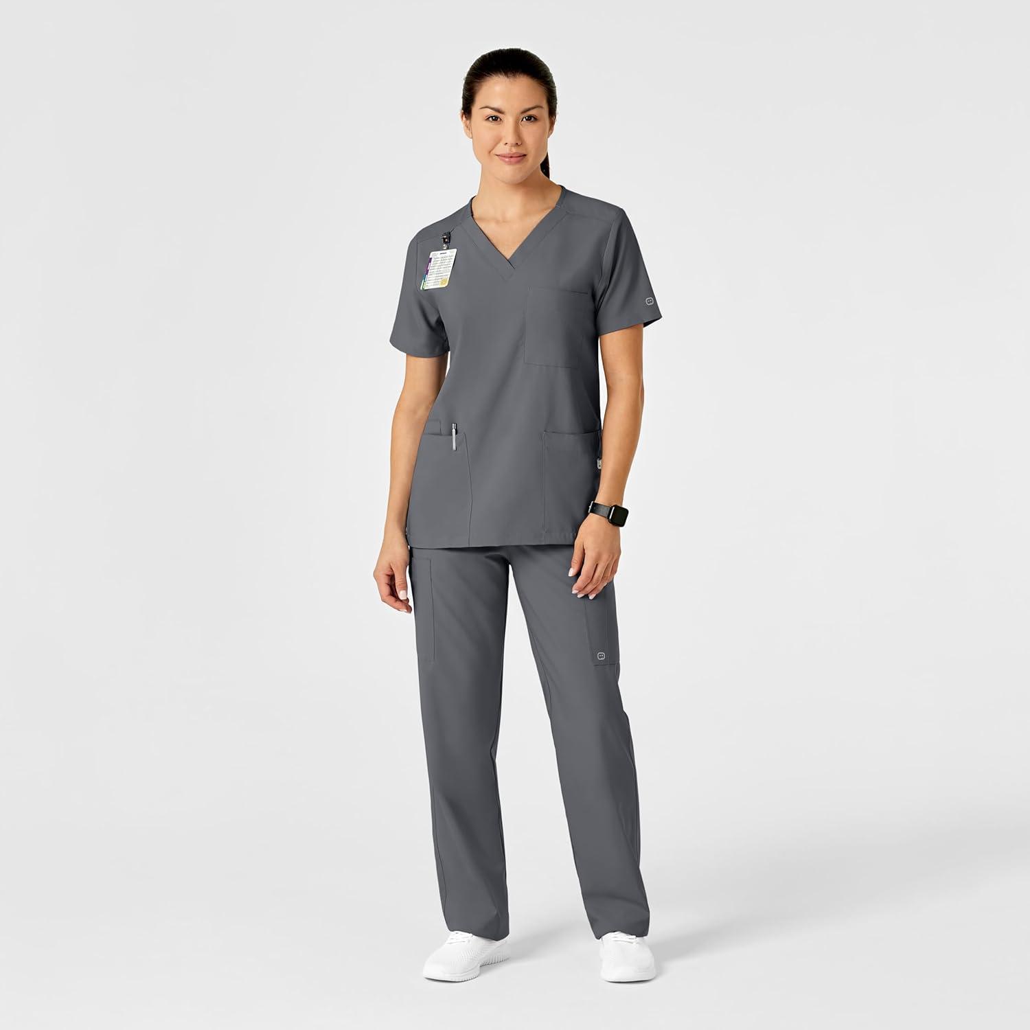 imageWonderWink UnisexAdult MultiCargo PantPewter