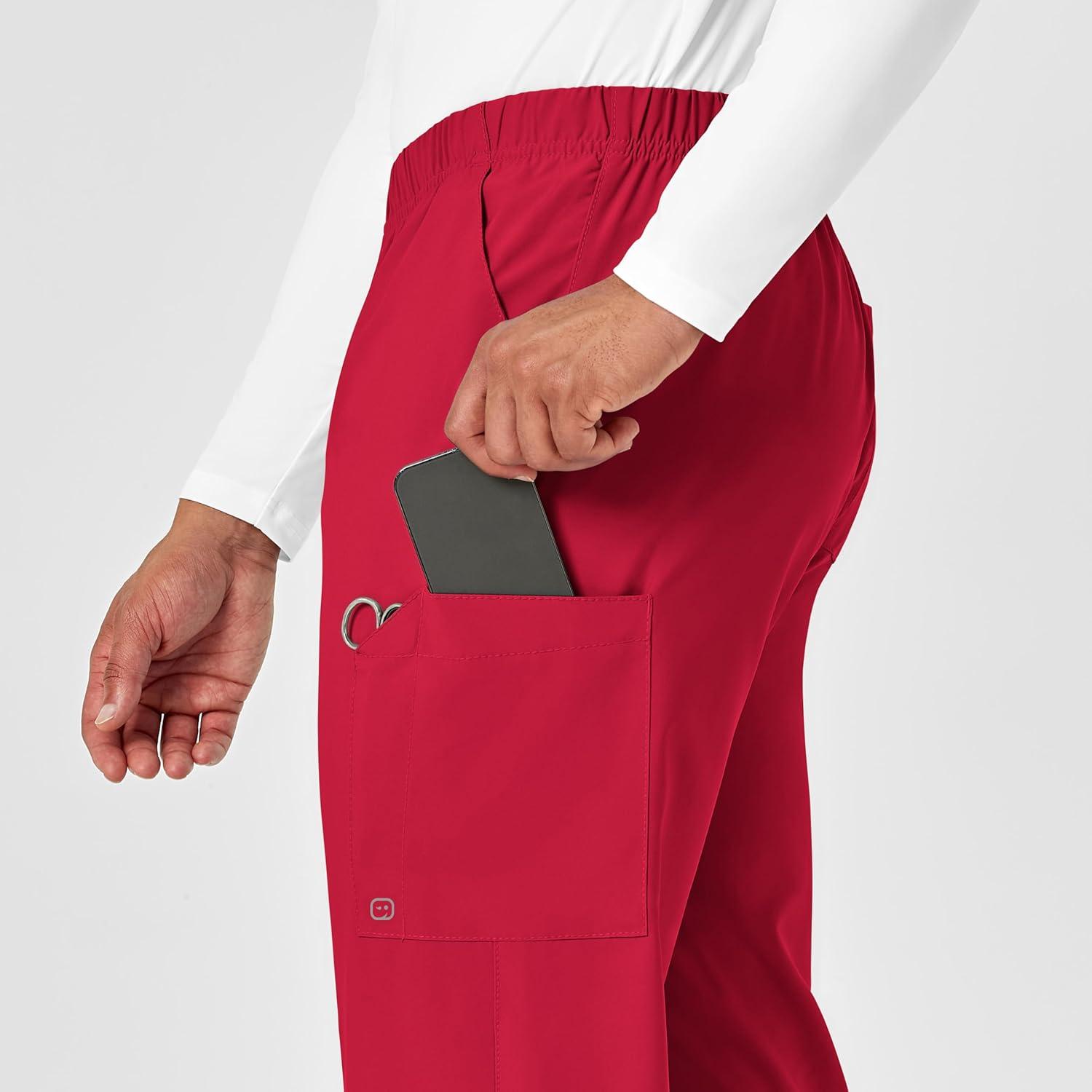 imageWonderWink UnisexAdult MultiCargo PantRed