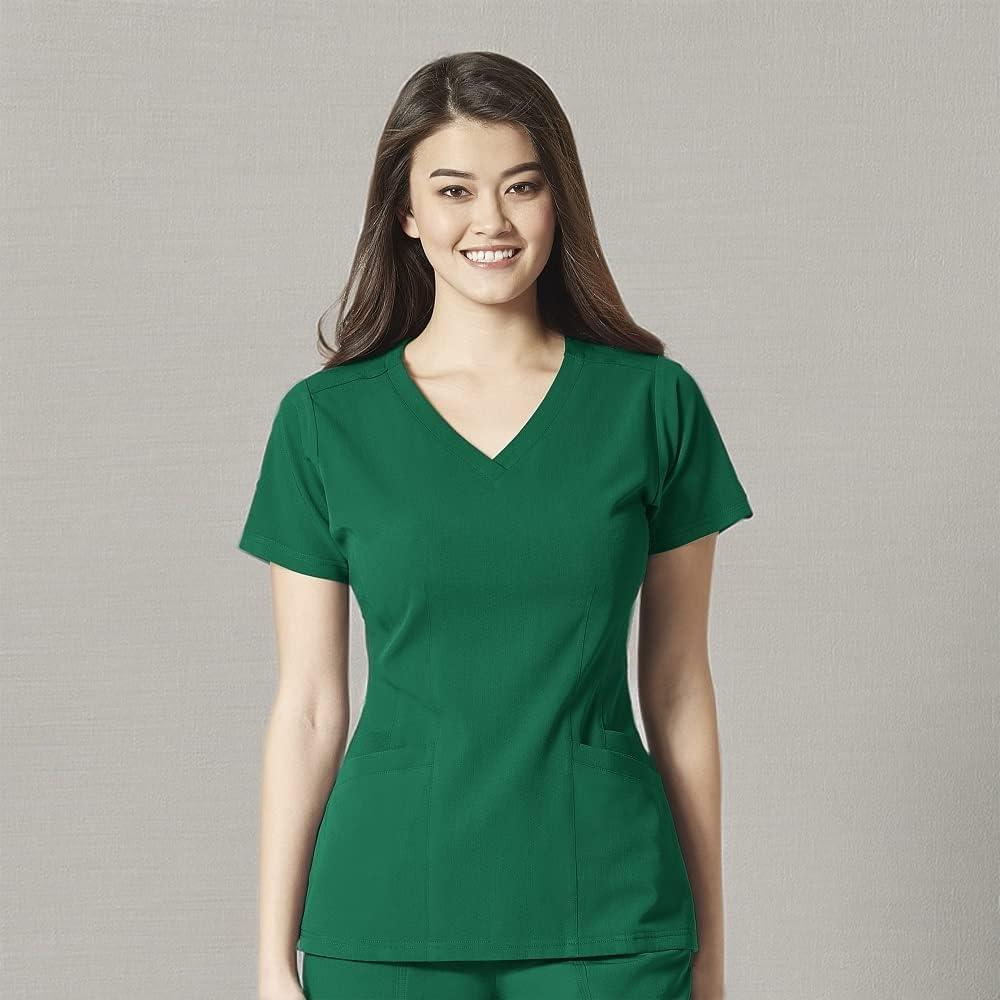 imageWonderWink Womens Flex Back VNeck TopHunter