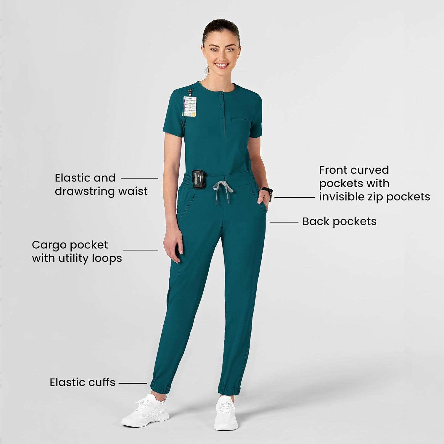 imageWonderWink Womens Renew Womens Jogger Scrub PantCaribbean