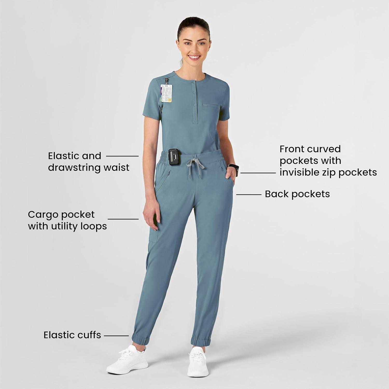 imageWonderWink Womens Renew Womens Jogger Scrub PantElemental Blue
