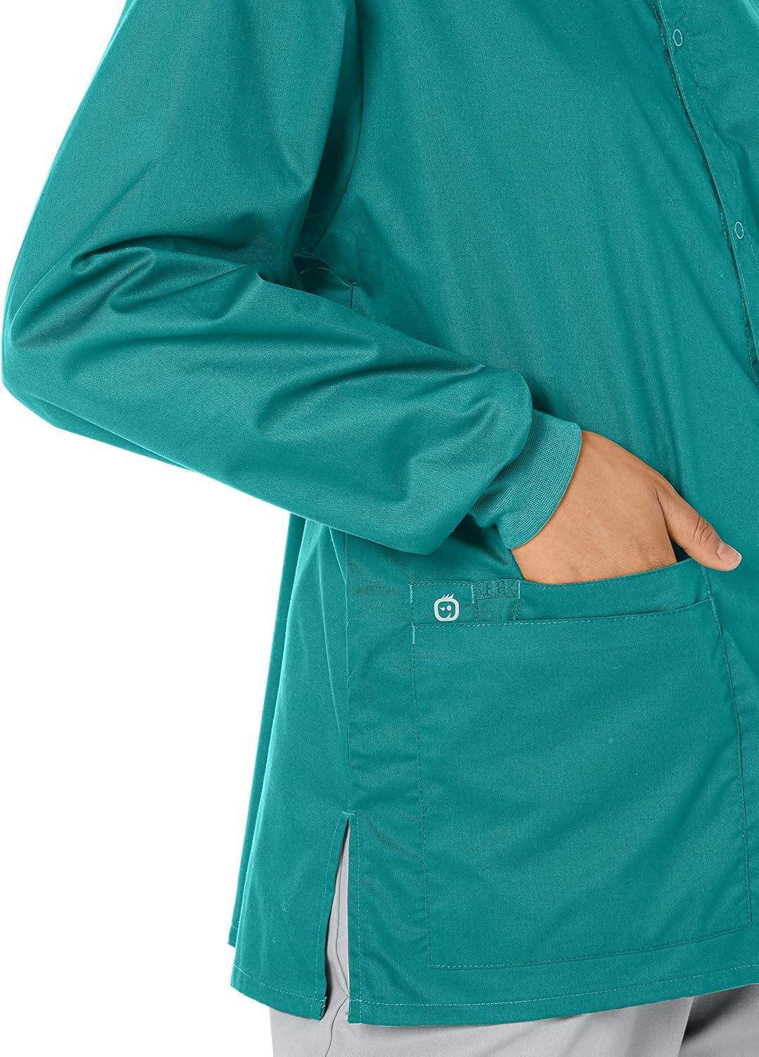 imageWonderWink womens Snap Front JacketCaribbean Blue