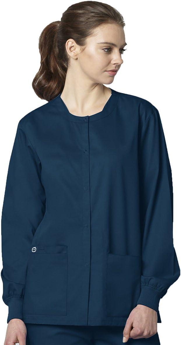 imageWonderWink womens Snap Front JacketCaribbean Blue