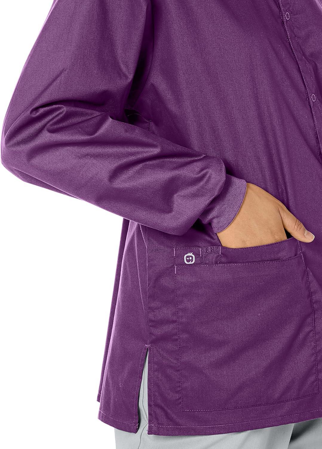 imageWonderWink womens Snap Front JacketEggplant