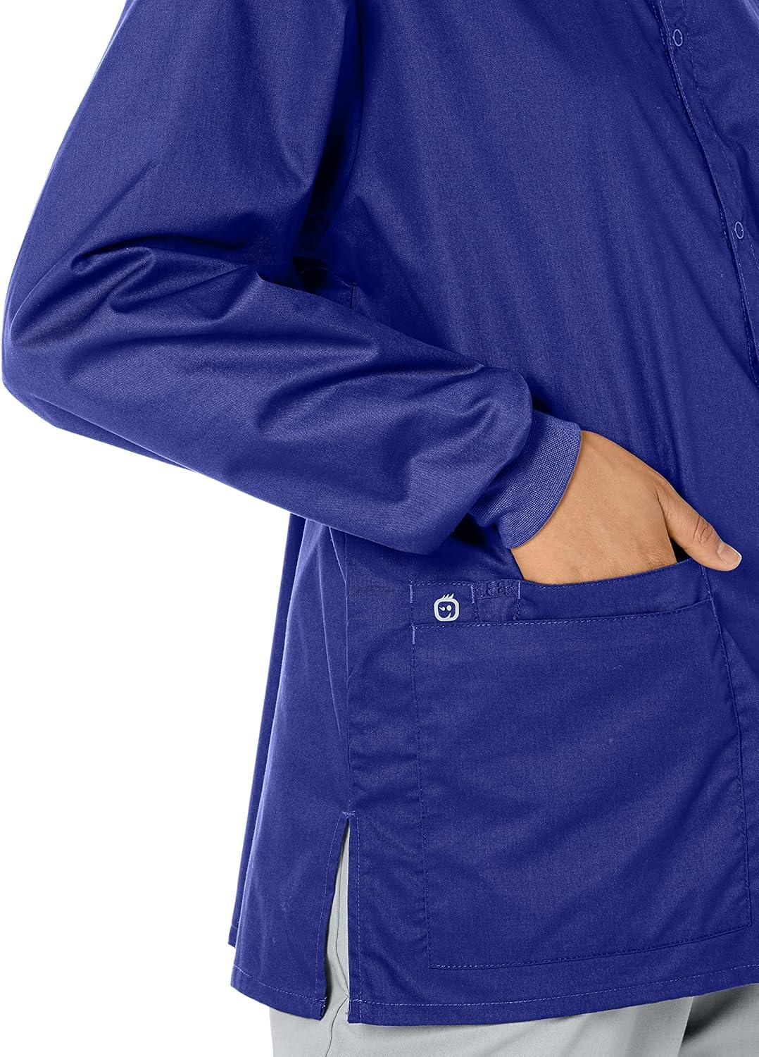 imageWonderWink womens Snap Front JacketGalaxy Blue
