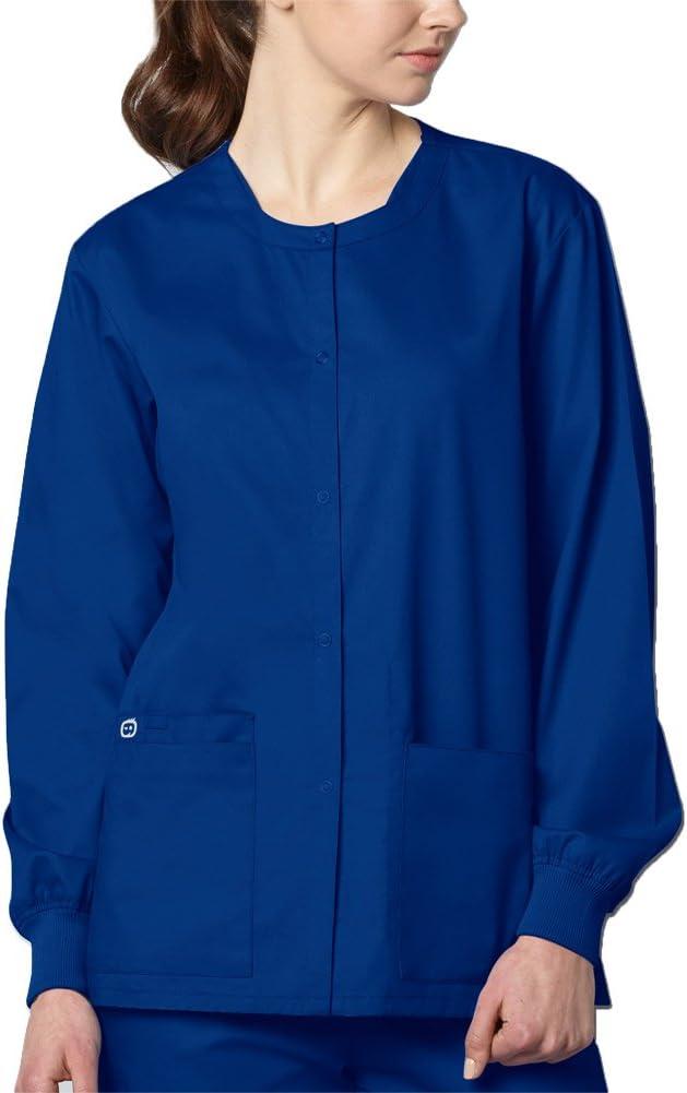 imageWonderWink womens Snap Front JacketGalaxy Blue