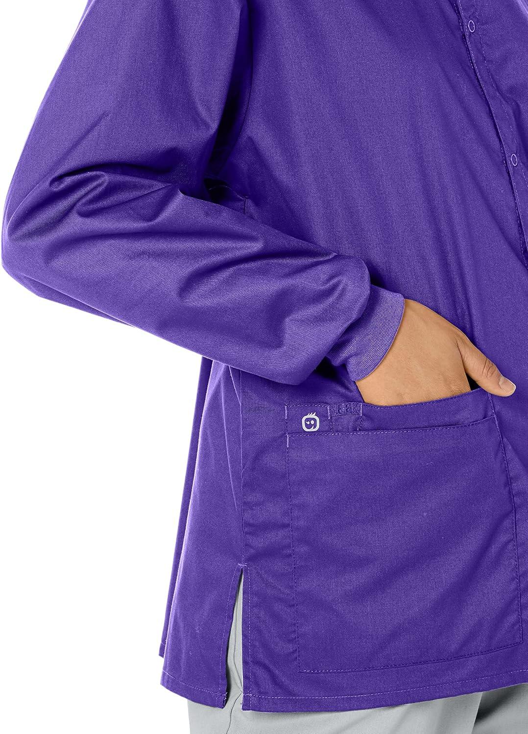 imageWonderWink womens Snap Front JacketGrape
