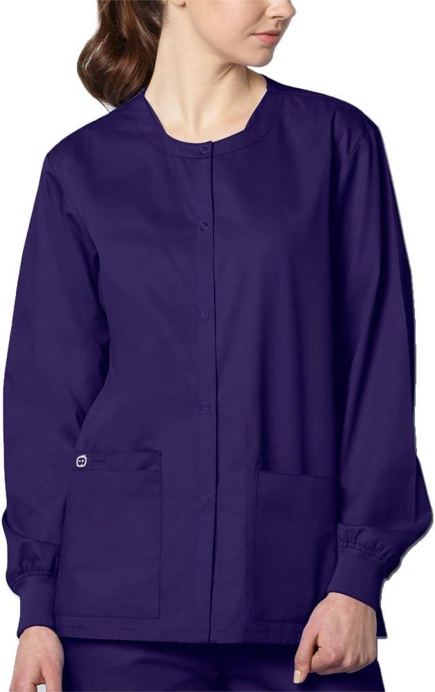 imageWonderWink womens Snap Front JacketGrape