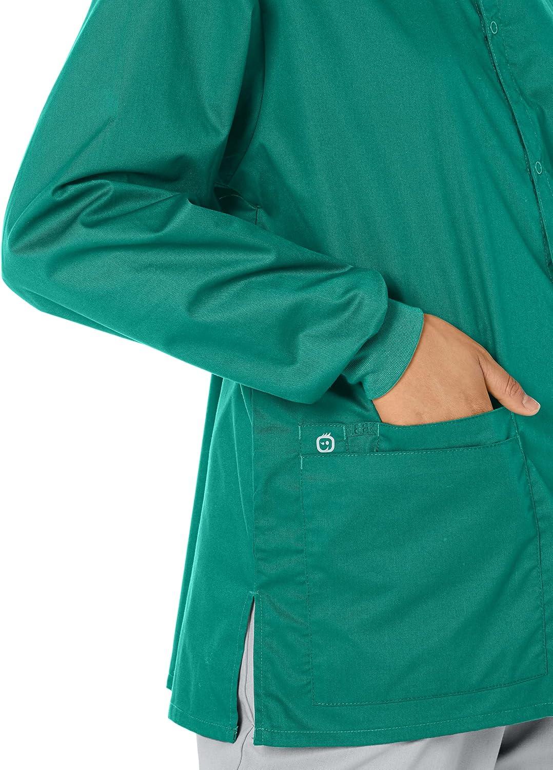 imageWonderWink womens Snap Front JacketHunter Green