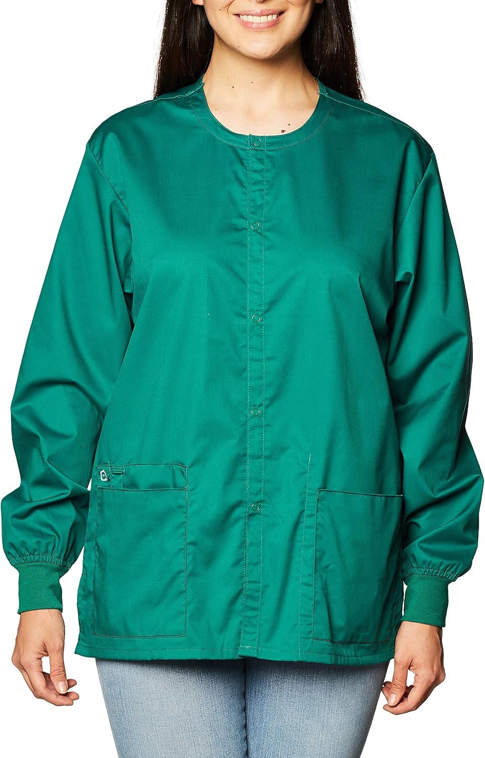 imageWonderWink womens Snap Front JacketHunter Green