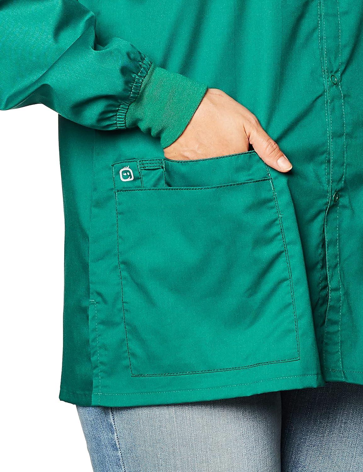 imageWonderWink womens Snap Front JacketHunter Green
