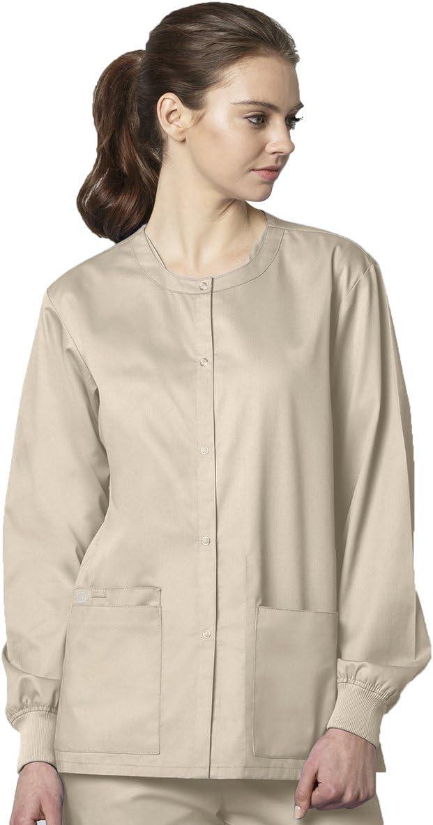 imageWonderWink womens Snap Front JacketKhaki