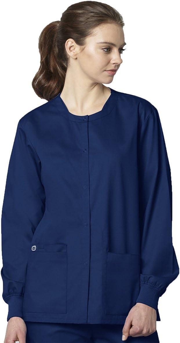 imageWonderWink womens Snap Front JacketNavy