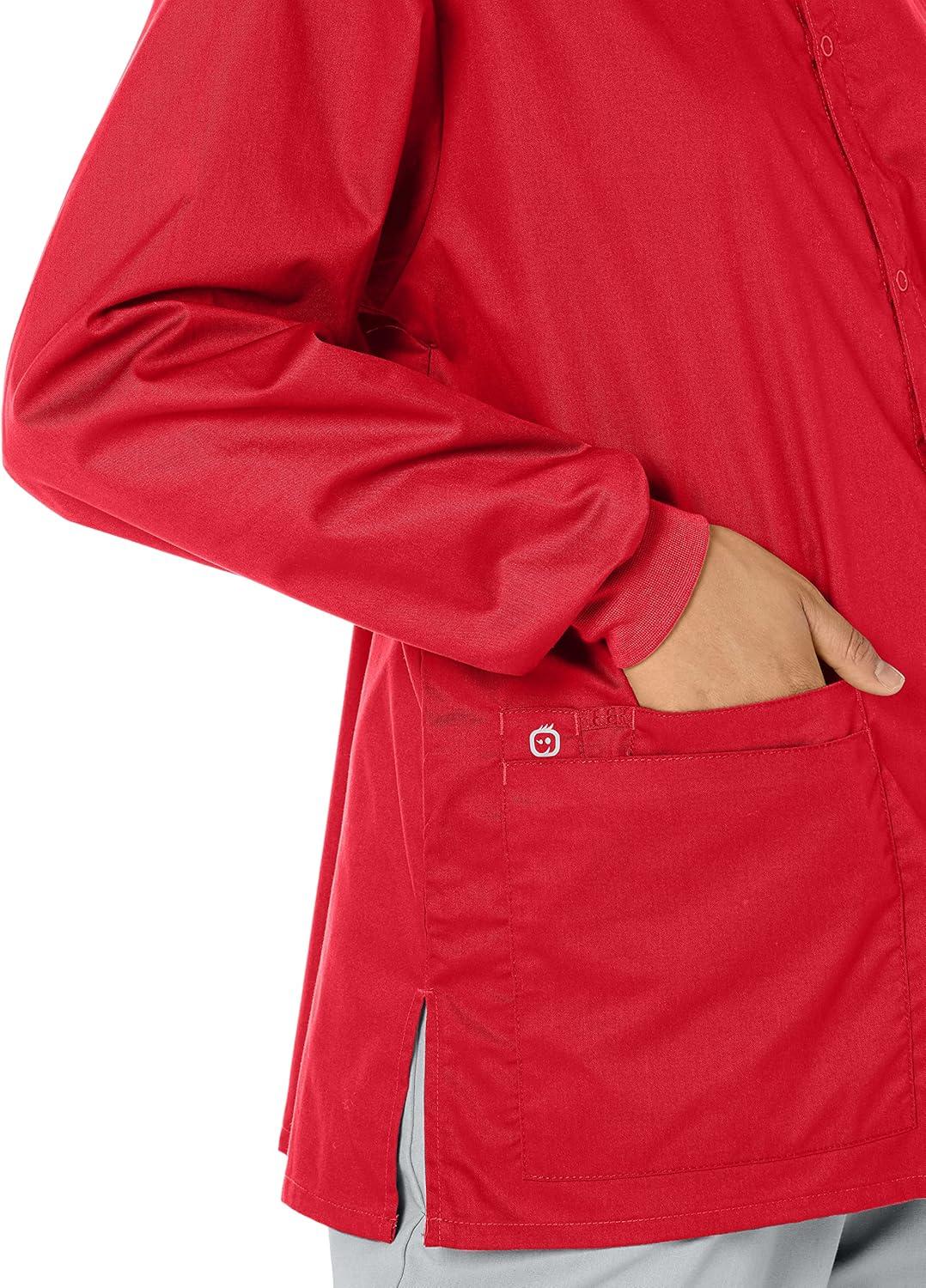 imageWonderWink womens Snap Front JacketRed