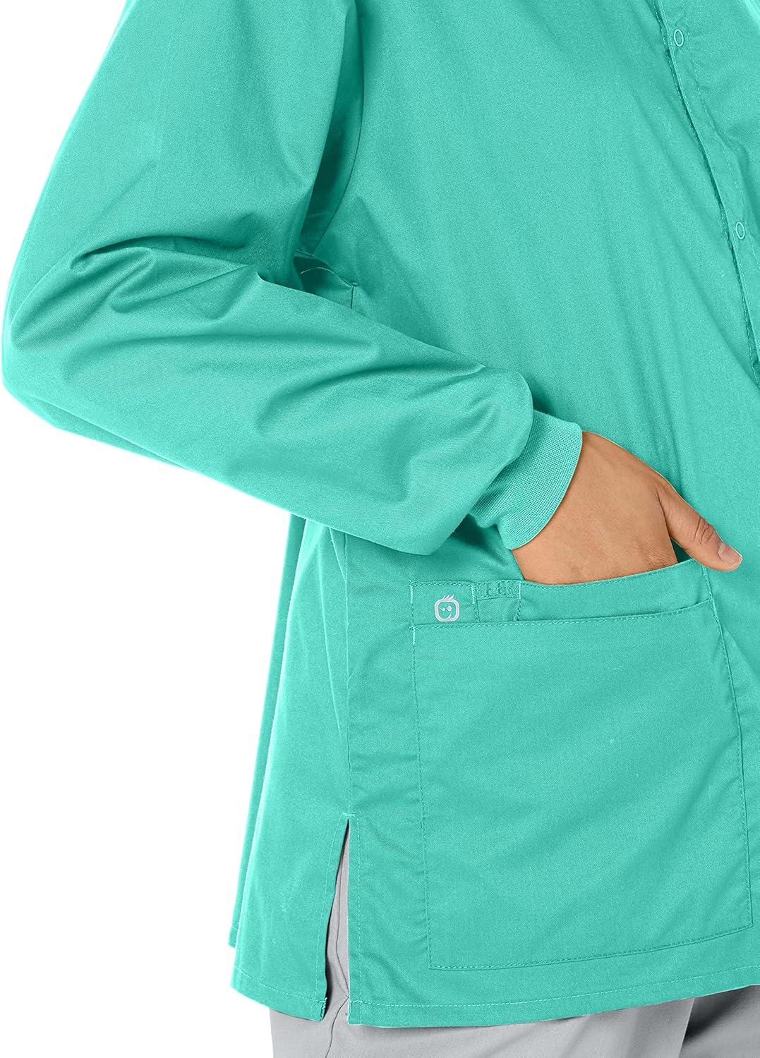 imageWonderWink womens Snap Front JacketSurgical Green