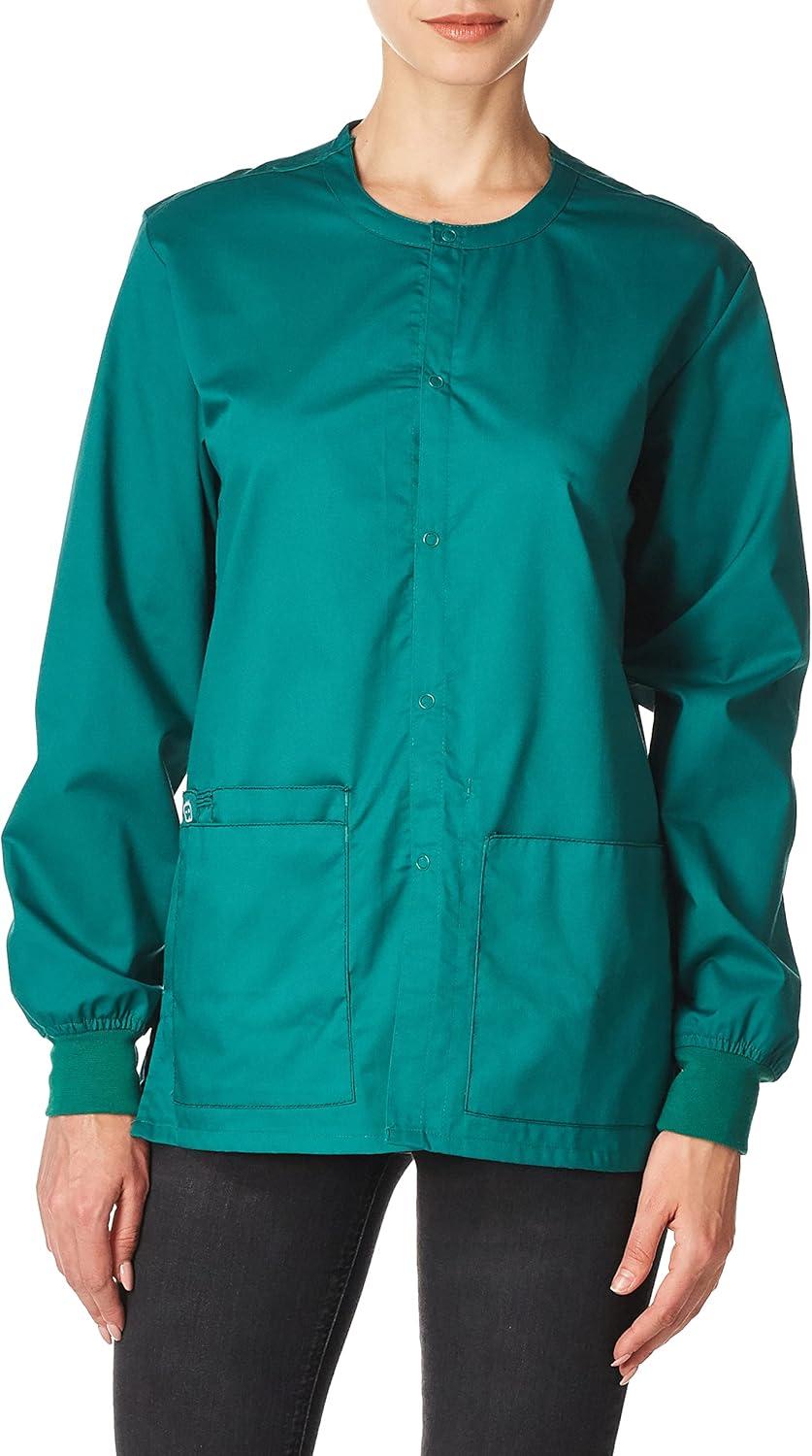 imageWonderWink womens Snap Front JacketTeal Blue