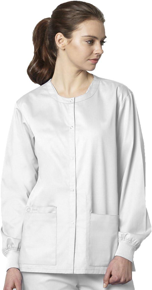 imageWonderWink womens Snap Front JacketWhite