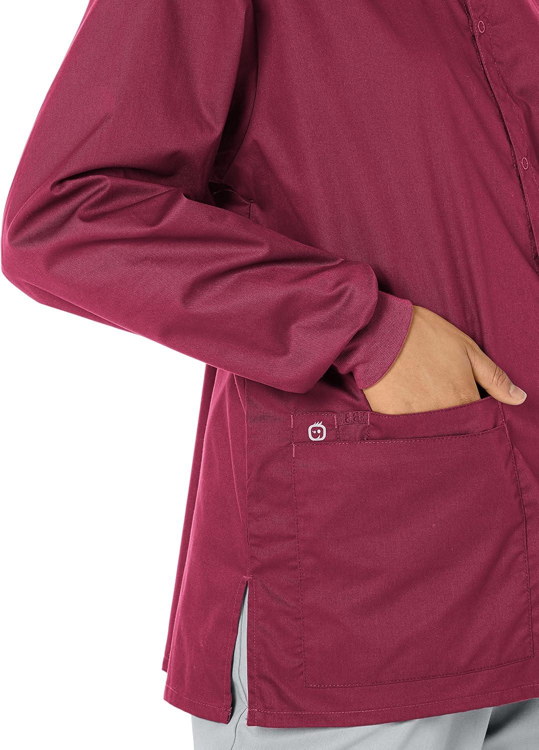imageWonderWink womens Snap Front JacketWine