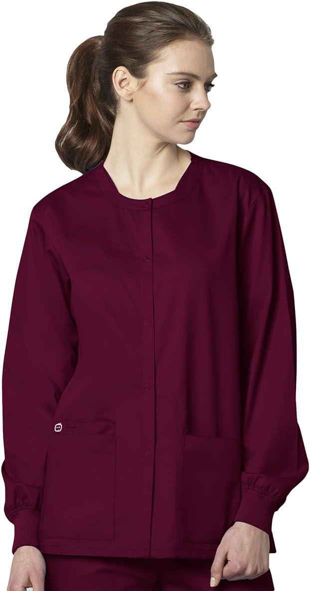 imageWonderWink womens Snap Front JacketWine