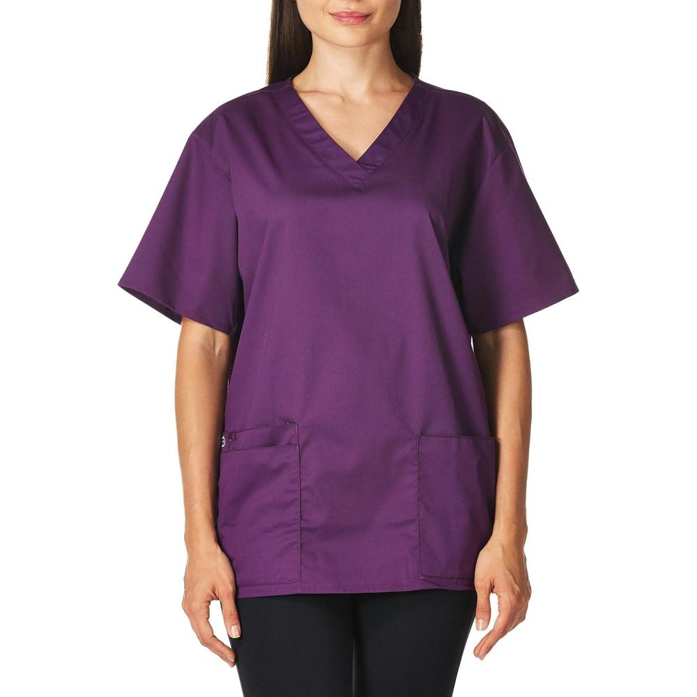 imageWink WonderWORK Scrubs for Women VNeck Scrub Tops