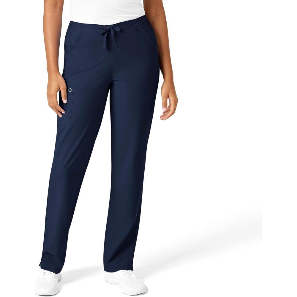 imageWonderWink Petite Womens Drawstring PantNavy