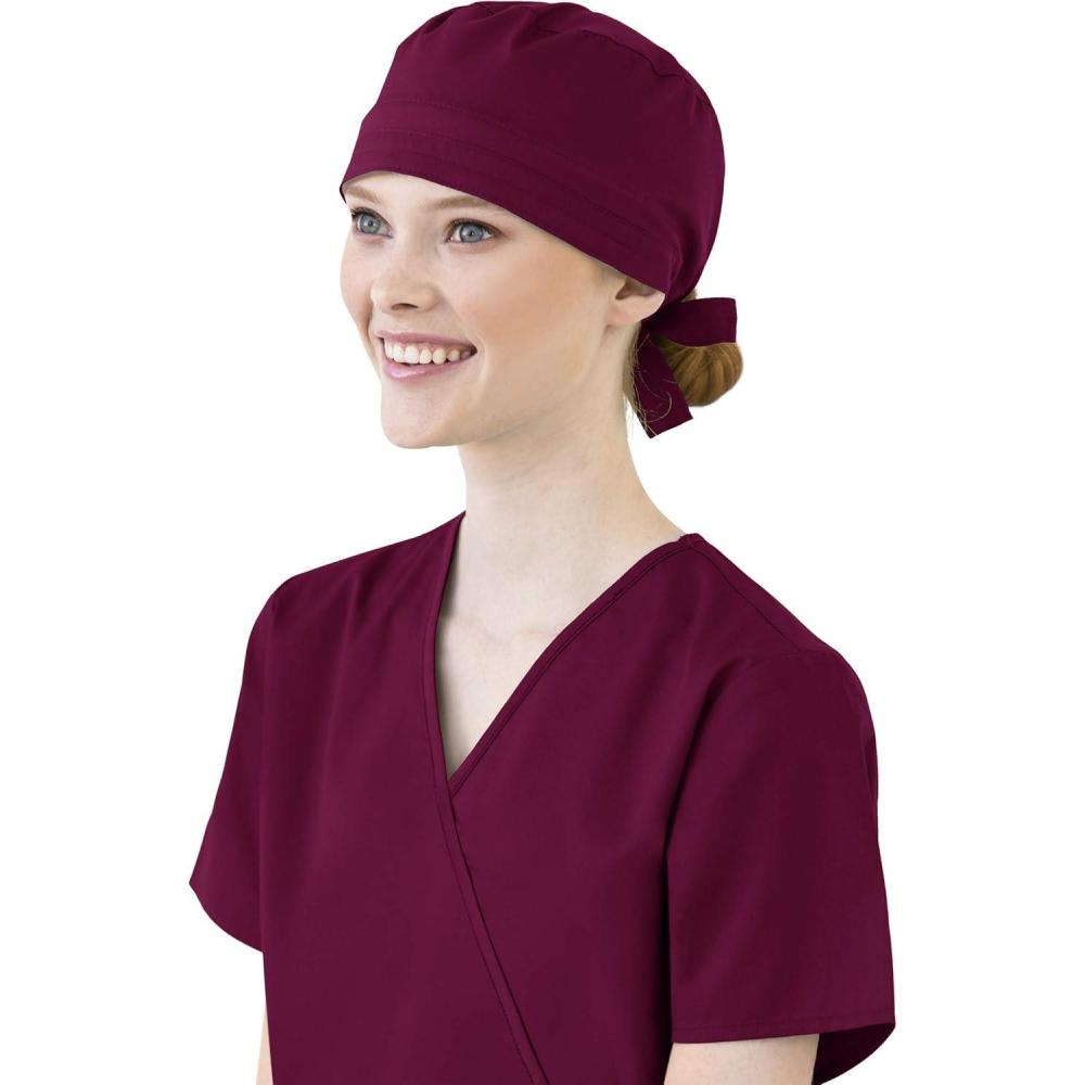 imageWonderWink Unisex Scrub CapWine