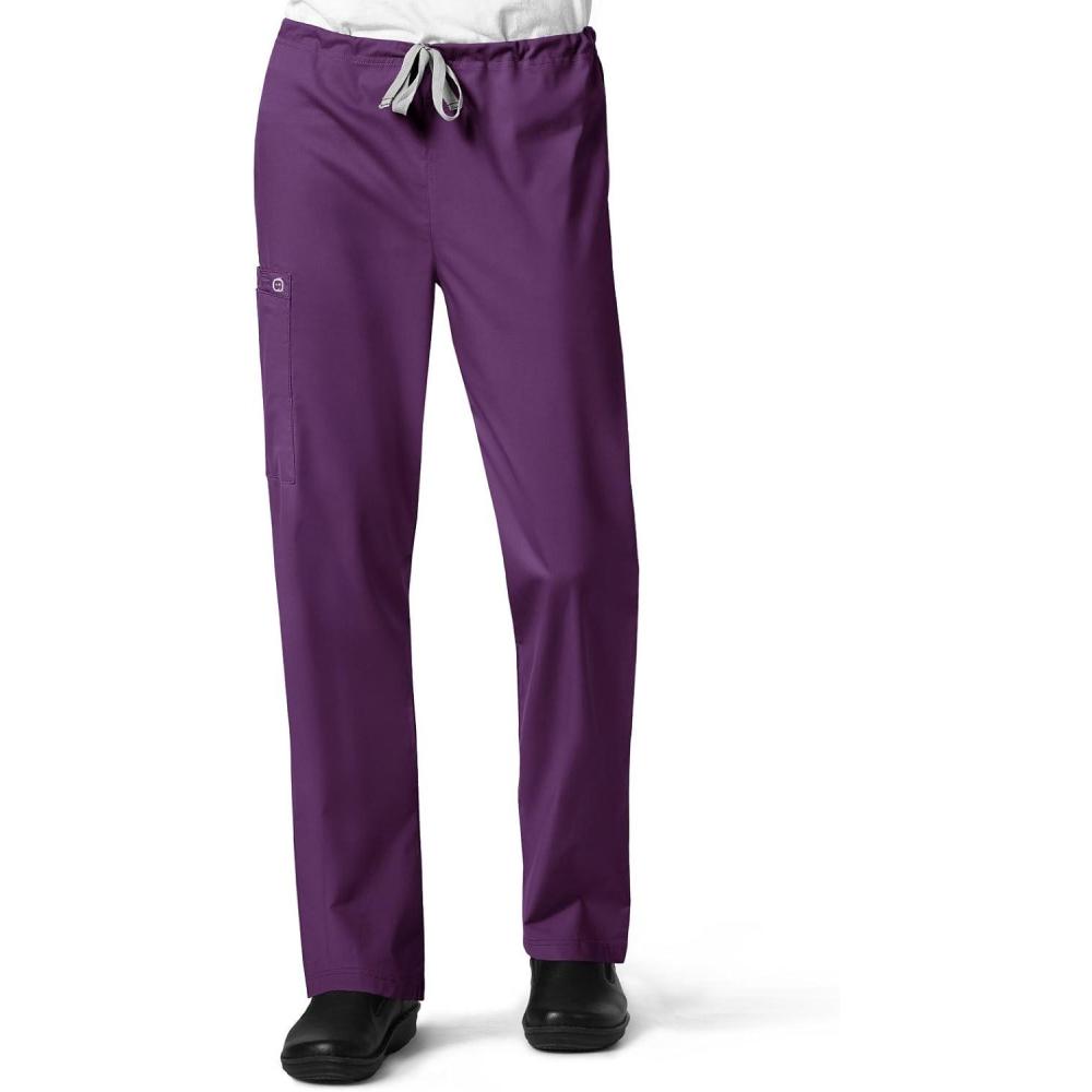 imageWonderWink UnisexAdult Drawstring Cargo PantEggplant